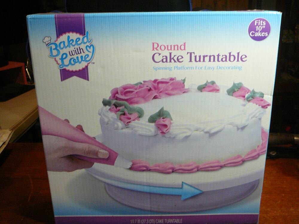 Bake with Love Round Cake Turntable NOB